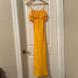 Long J. Crew yellow summer dress WITH TAGS